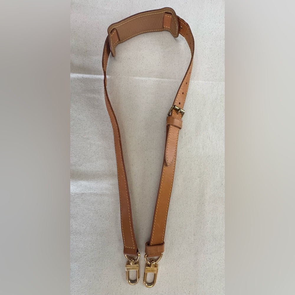 LOUIS VUITTON Adjustable Shoulder Strap Leather